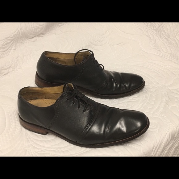 Cole Haan Oxfords Sz 11 Black Leather - Picture 7 of 8
